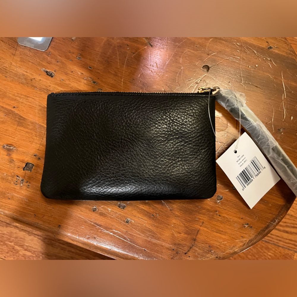 ♠️ Kate Spade NY Leroy Street Black Pebbled Leather Bee Wristlet Wallet, NWT - Picture 4 of 8